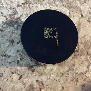 Jovan MUSK for Women Perfumed Dusting Powder Evening‎ Discontinued Rare 5 OZ